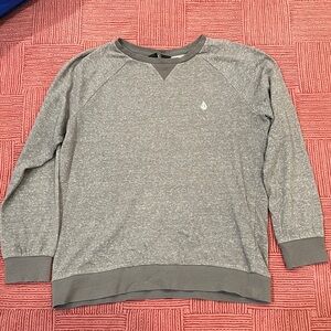 Volcom Men's size small Heather Gray Crewneck Sweater